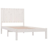 Bed Frame without Mattress White 90x190 cm Solid Wood Pine - Top-Down View