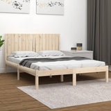 Bed Frame without Mattress 150x200 cm Solid Wood