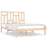 Bed Frame without Mattress 135x190 cm Solid Wood