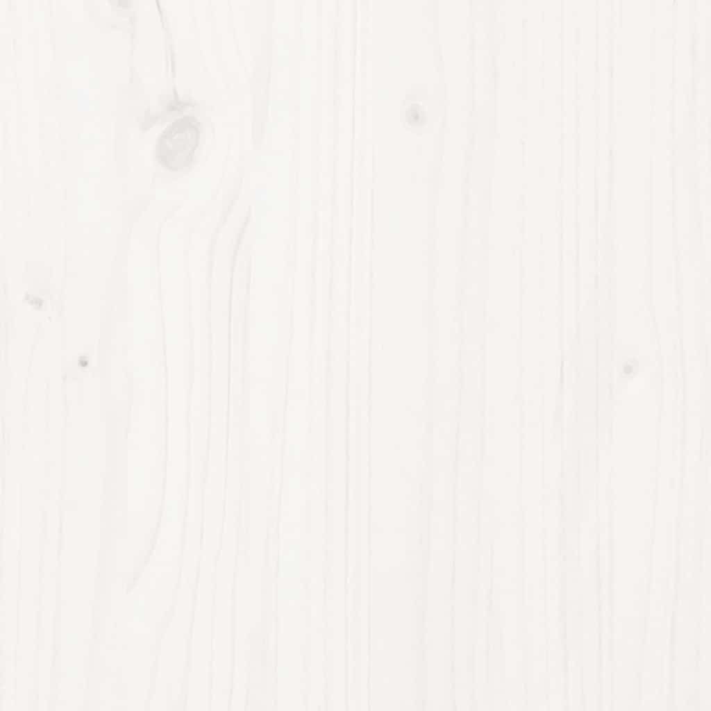 Bed Frame without Mattress White 135x190 cm Solid Wood Pine