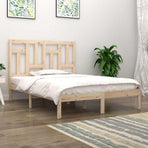 Bed Frame without Mattress 183x203 cm King Solid Wood Pine