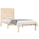 Bed Frame without Mattress 90x190 cm Solid Wood - Side View
