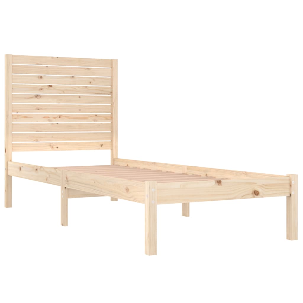 Bed Frame without Mattress 90x190 cm Solid Wood