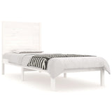 Bed Frame without Mattress White 90x190 cm Solid Wood