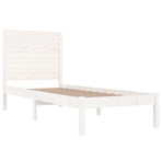 Bed Frame without Mattress White 90x190 cm Solid Wood