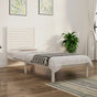 Bed Frame without Mattress White 90x190 cm Solid Wood