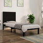 Bed Frame without Mattress Black 90x190 cm Solid Wood