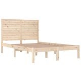 Bed Frame without Mattress 135x190 cm Solid Wood
