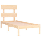 Bed Frame without Mattress 90x190 cm Solid Wood