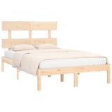 Bed Frame without Mattress 150x200 cm Solid Wood - Side View