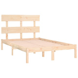 Bed Frame without Mattress 150x200 cm Solid Wood - Top-Down View