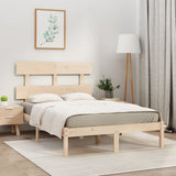 Bed Frame without Mattress 150x200 cm Solid Wood