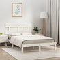 Bed Frame without Mattress White 180x200 cm Solid Wood