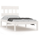 Bed Frame without Mattress White 90x190 cm Solid Wood