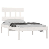 Bed Frame without Mattress White 90x190 cm Solid Wood
