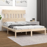 Bed Frame without Mattress 183x203 cm King Solid Wood