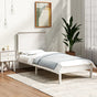 Bed Frame without Mattress White 90x190 cm Solid Wood