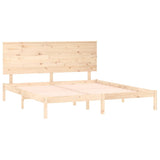 Bed Frame without Mattress 150x200 cm Solid Wood