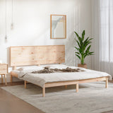Bed Frame without Mattress 150x200 cm Solid Wood