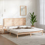 Bed Frame without Mattress 150x200 cm Solid Wood