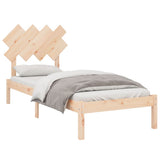Bed Frame without Mattress 90x190 cm Solid Wood