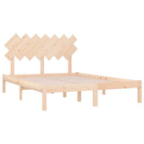 Bed Frame without Mattress 150x200 cm Solid Wood
