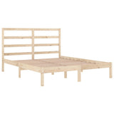 Bed Frame without Mattress 135x190 cm Solid Wood - Top-Down View