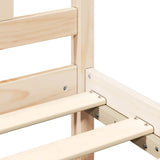 Bed Frame without Mattress 135x190 cm Solid Wood