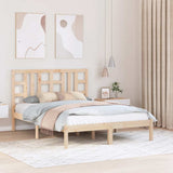 Bed Frame without Mattress 135x190 cm Solid Wood