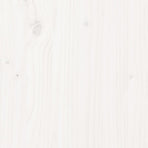 Bed Frame without Mattress White 150x200 cm Solid Wood