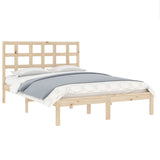 Bed Frame without Mattress 135x190 cm Solid Wood