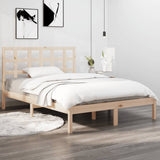 Bed Frame without Mattress 135x190 cm Solid Wood