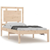 Bed Frame without Mattress 90x190 cm Solid Wood