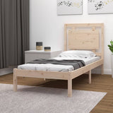 Bed Frame without Mattress 90x190 cm Solid Wood