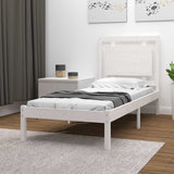 Bed Frame without Mattress White 90x190 cm Solid Wood