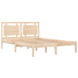 Bed Frame without Mattress 150x200 cm Solid Wood - Top-Down View