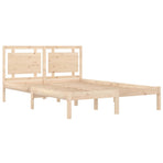 Bed Frame without Mattress 183x203 cm King Solid Wood