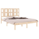 Bed Frame without Mattress 135x190 cm Solid Wood