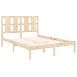 Bed Frame without Mattress 135x190 cm Solid Wood - Top-Down View