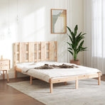 Bed Frame without Mattress 135x190 cm Solid Wood