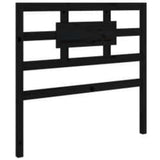 Bed Frame without Mattress Black 90x190 cm Solid Wood