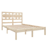 Bed Frame without Mattress 135x190 cm Solid Wood