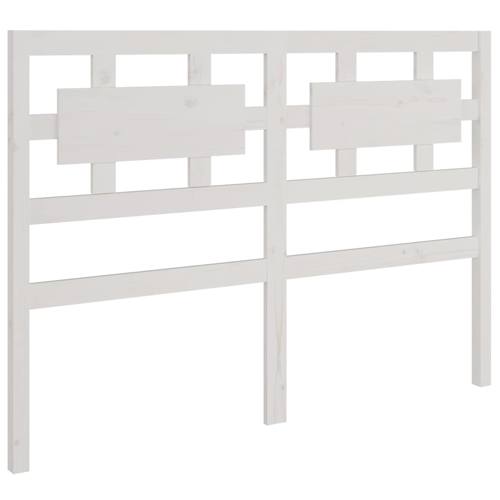 Bed Frame without Mattress White 135x190 cm Solid Wood