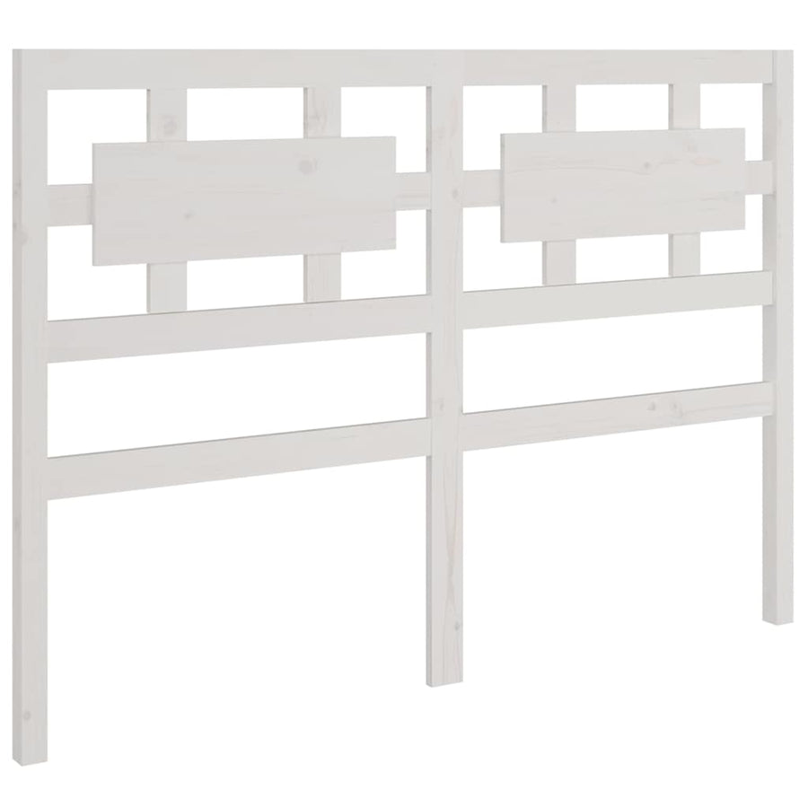 Bed Frame without Mattress White 135x190 cm Solid Wood