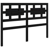 Bed Frame without Mattress Black 135x190 cm Solid Wood