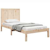 Bed Frame without Mattress 90x190 cm Solid Wood Pine - Side View