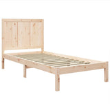 Bed Frame without Mattress 90x190 cm Solid Wood Pine