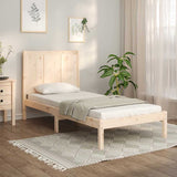 Bed Frame without Mattress 90x190 cm Solid Wood Pine