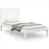 Bed Frame without Mattress White 90x190 cm Solid Wood Pine