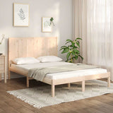 Bed Frame without Mattress 135x190 cm Solid Wood Pine